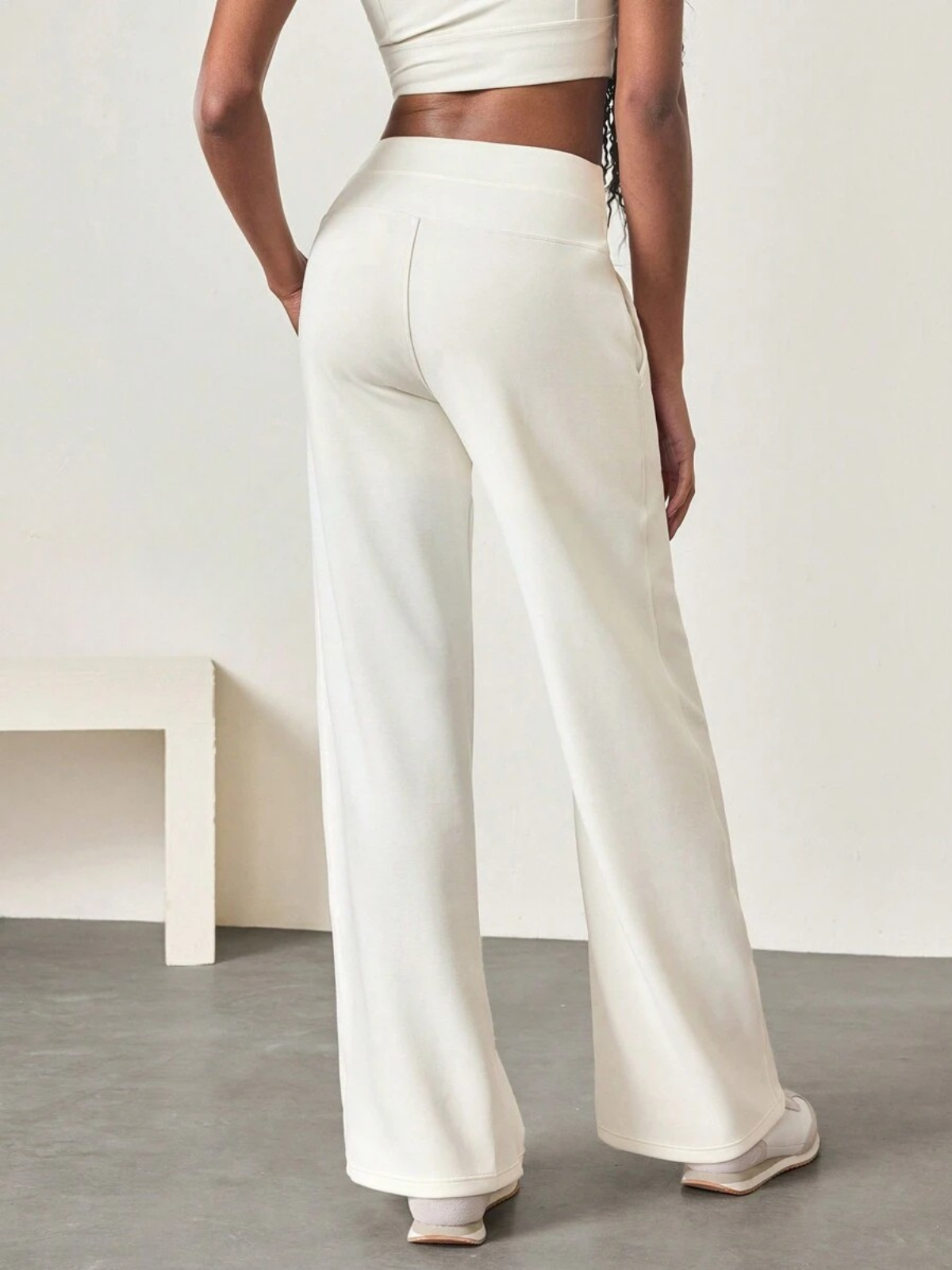 Modal Silk Wide Leg Lounge Pants High Waist With Pockets For Everyday Comfort And Style