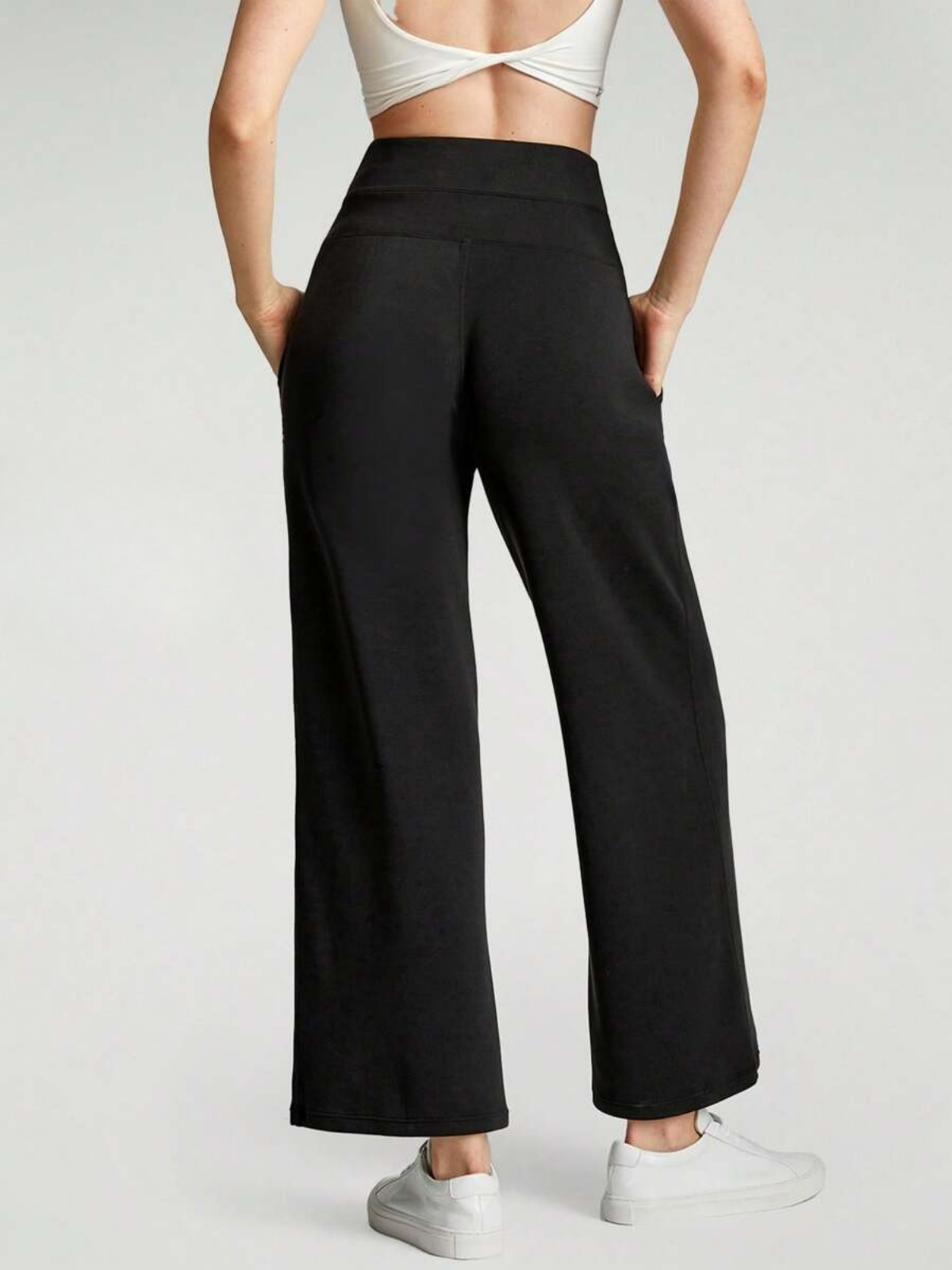 Modal Silk Wide Leg Lounge Pants High Waist With Pockets For Everyday Comfort And Style