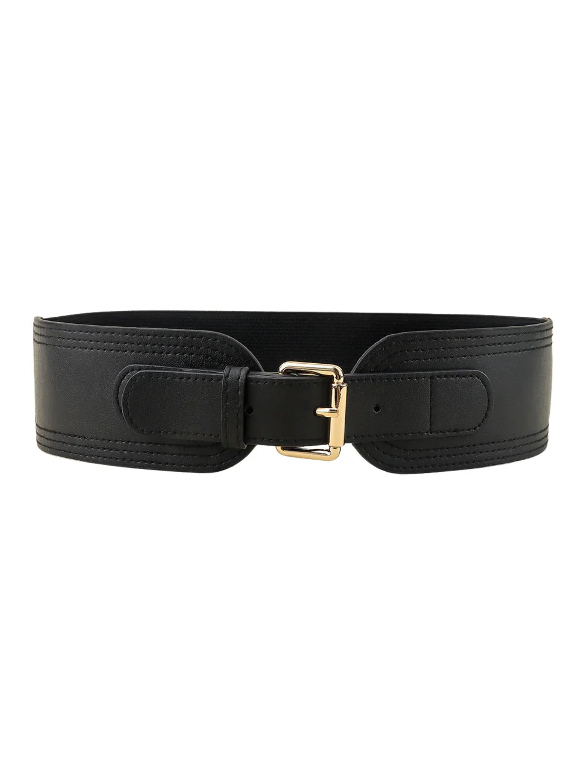 Faux Leather Buckle Corset Belt - LA FEMME WANDERER