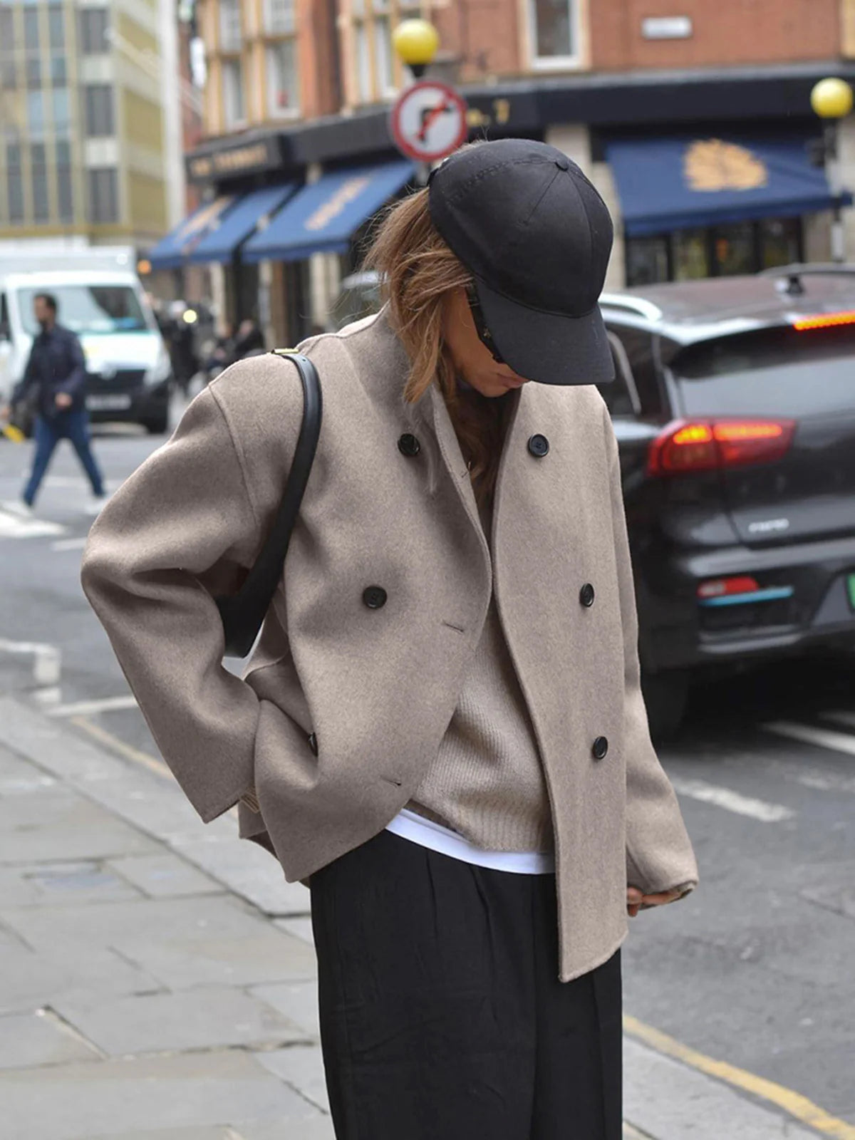 Oversized Button-Down Jacket - LA FEMME WANDERER