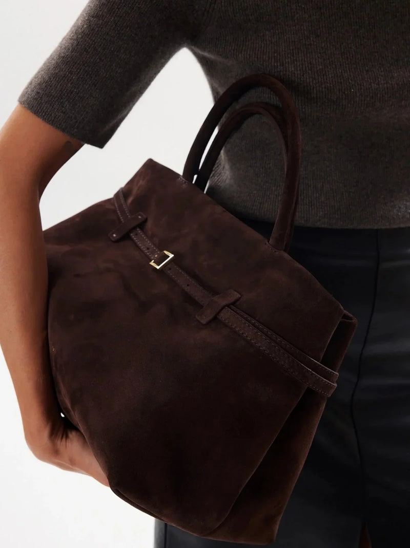 Torba z uchwytem u góry w stylu vintage z klamrą