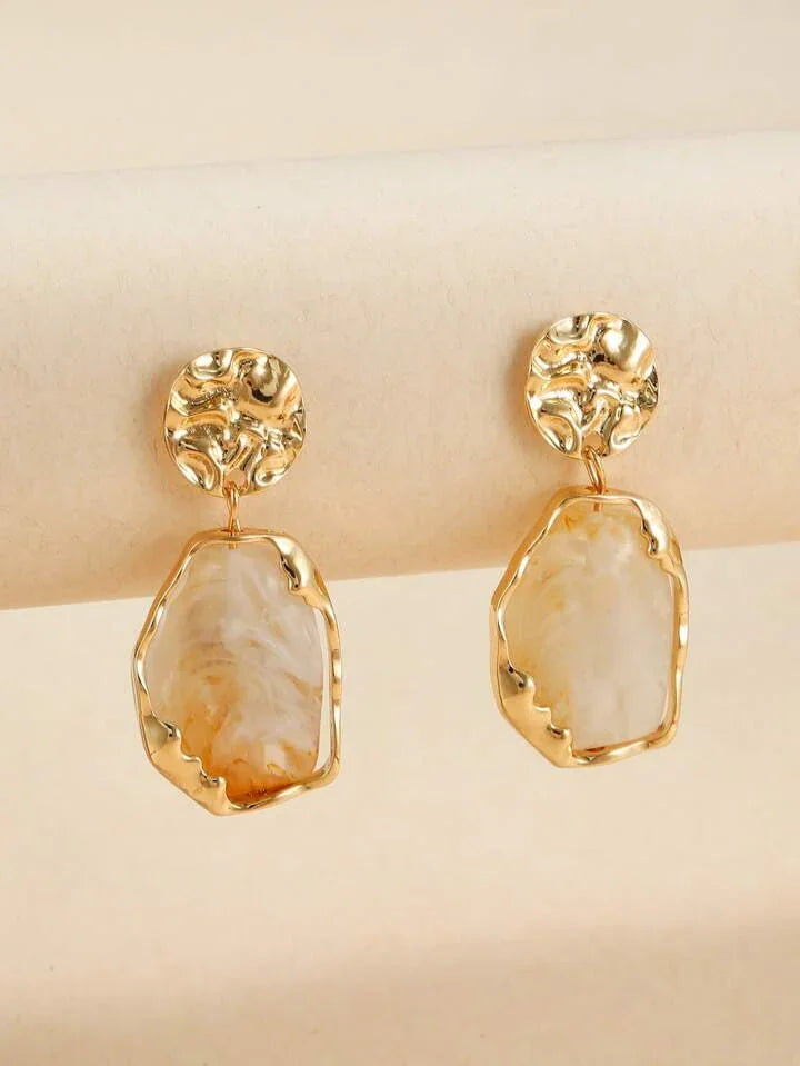 Retro Design Irregular Drop Earrings - LA FEMME WANDERER