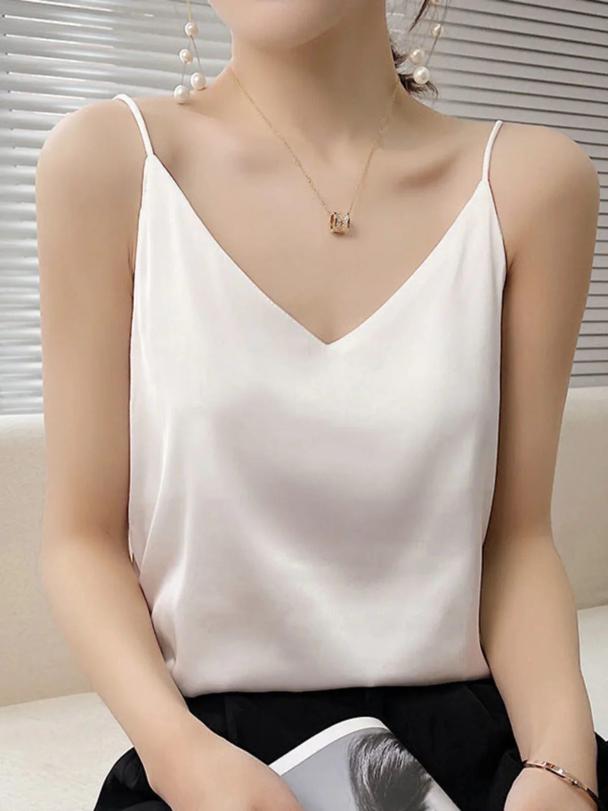 Satin Bottoming Top - LA FEMME WANDERER