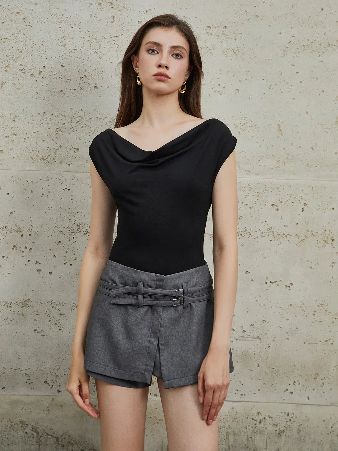 Lace-up Top - LA FEMME WANDERER