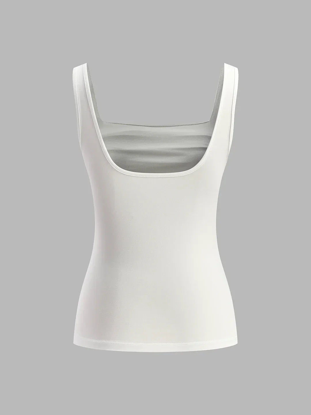 Elegant Style Square Collar Sleeveless Cami Top - LA FEMME WANDERER
