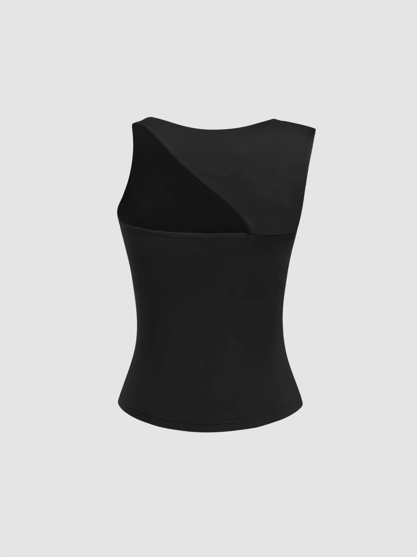 Casual & Chic Asymmetrical Neck Tank Top - LA FEMME WANDERER