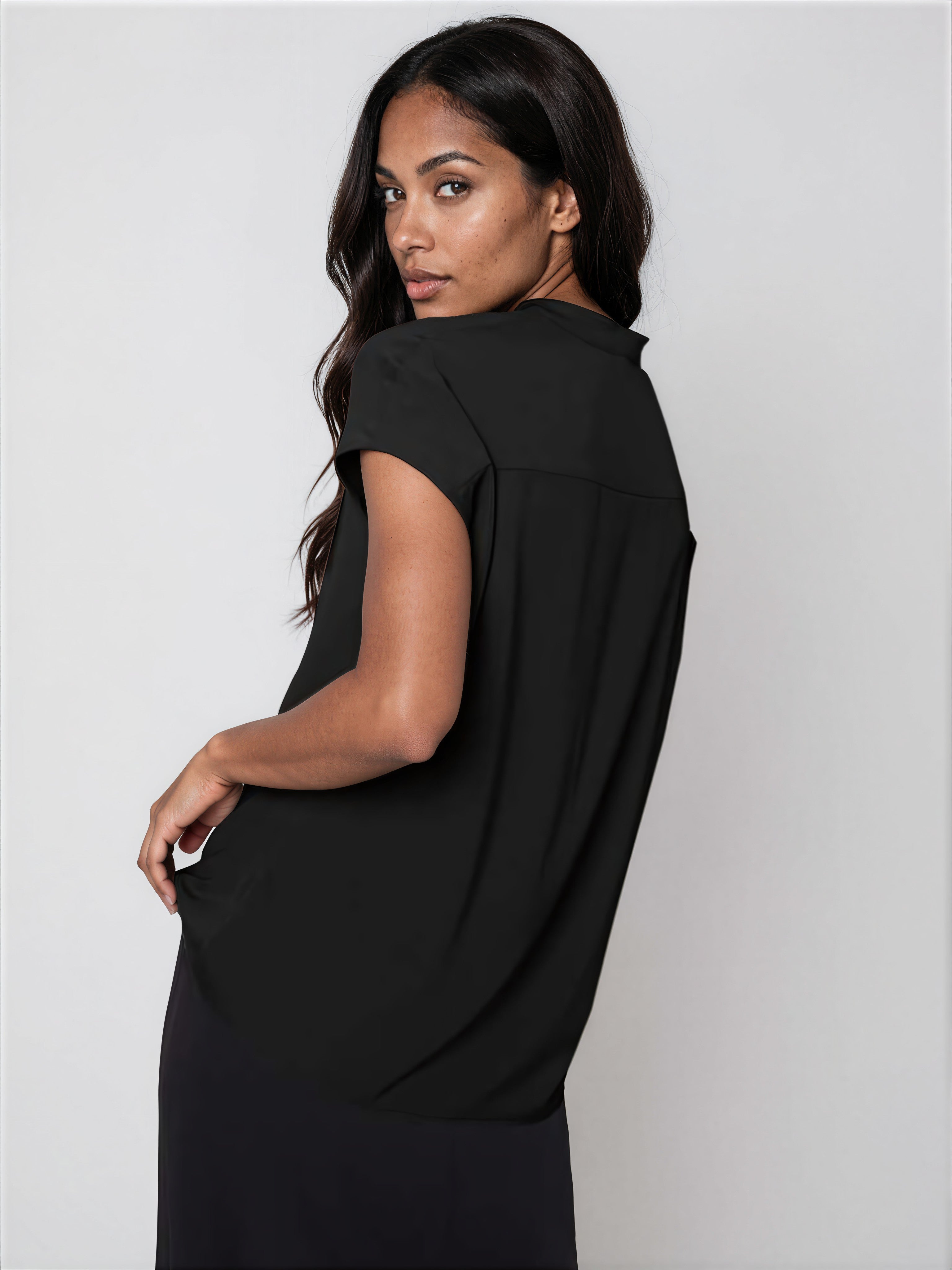 Elegant Style Batwing Sleeve Top