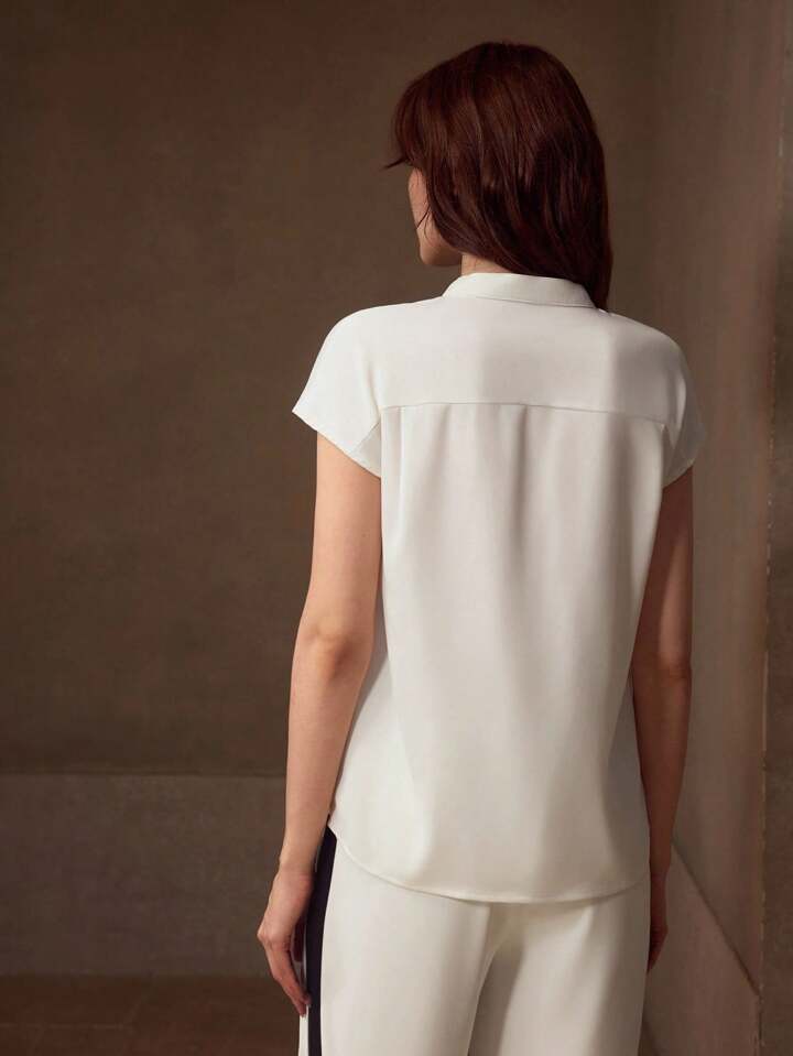 Elegant Style Batwing Sleeve Top