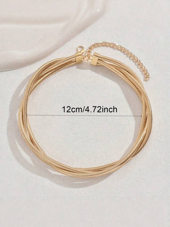Elegant Multi Strand Gold Necklace – Sophisticated Everyday Accessory