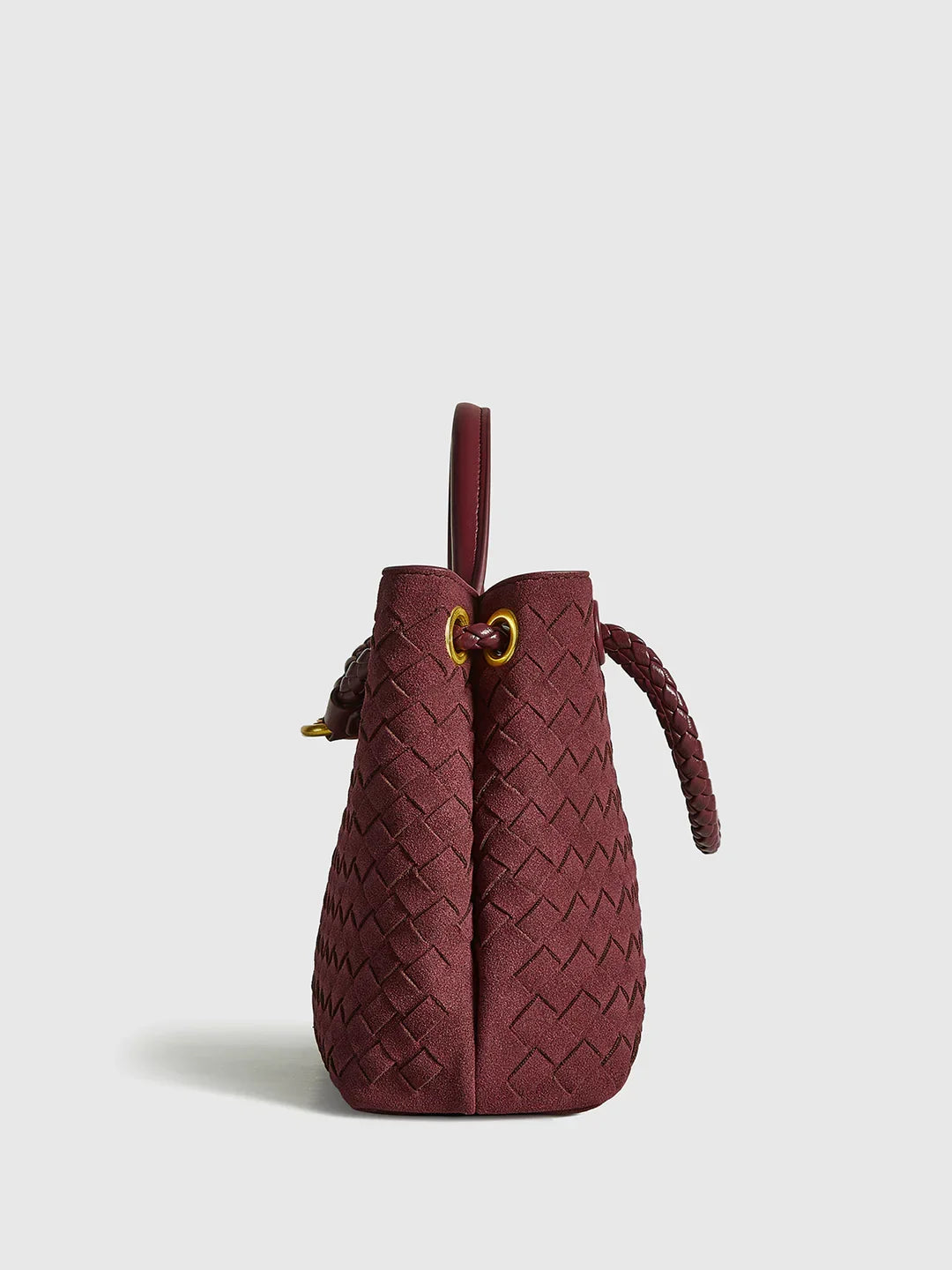 Always Chic Suede Woven Tote Bag - LA FEMME WANDERER