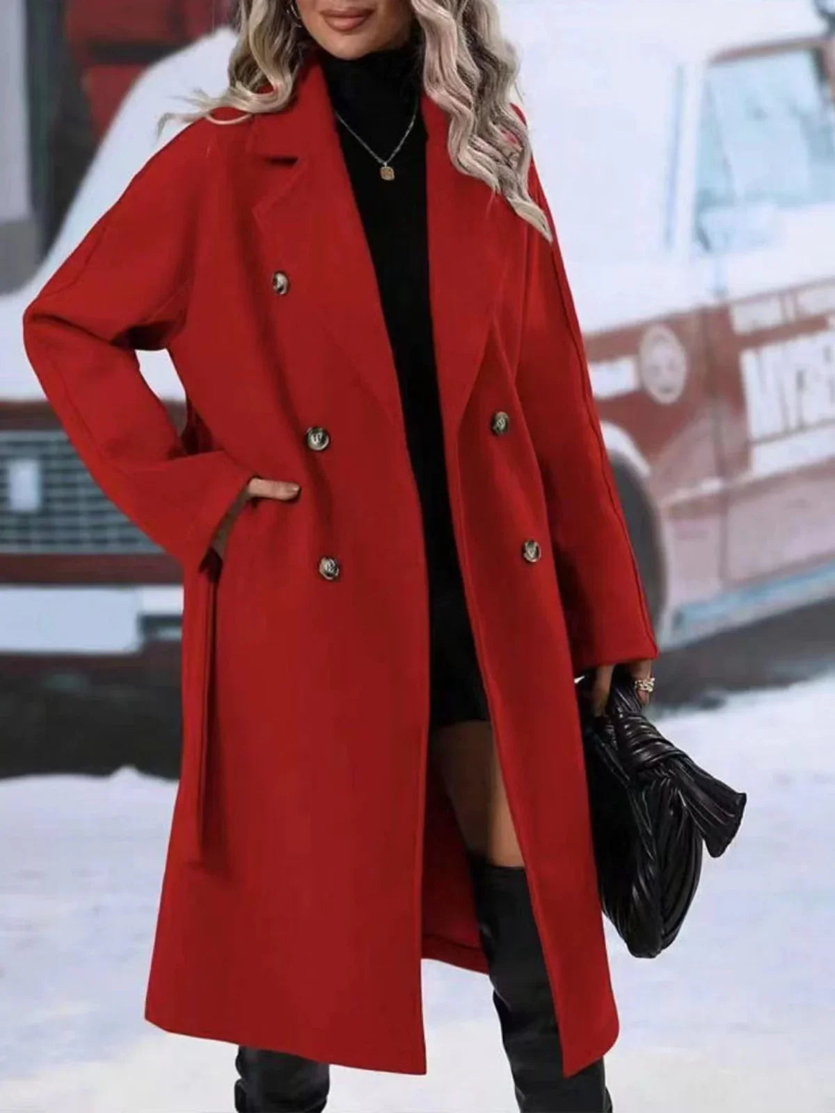 All-matching Lapel Double-breasted Trench Coat - LA FEMME WANDERER