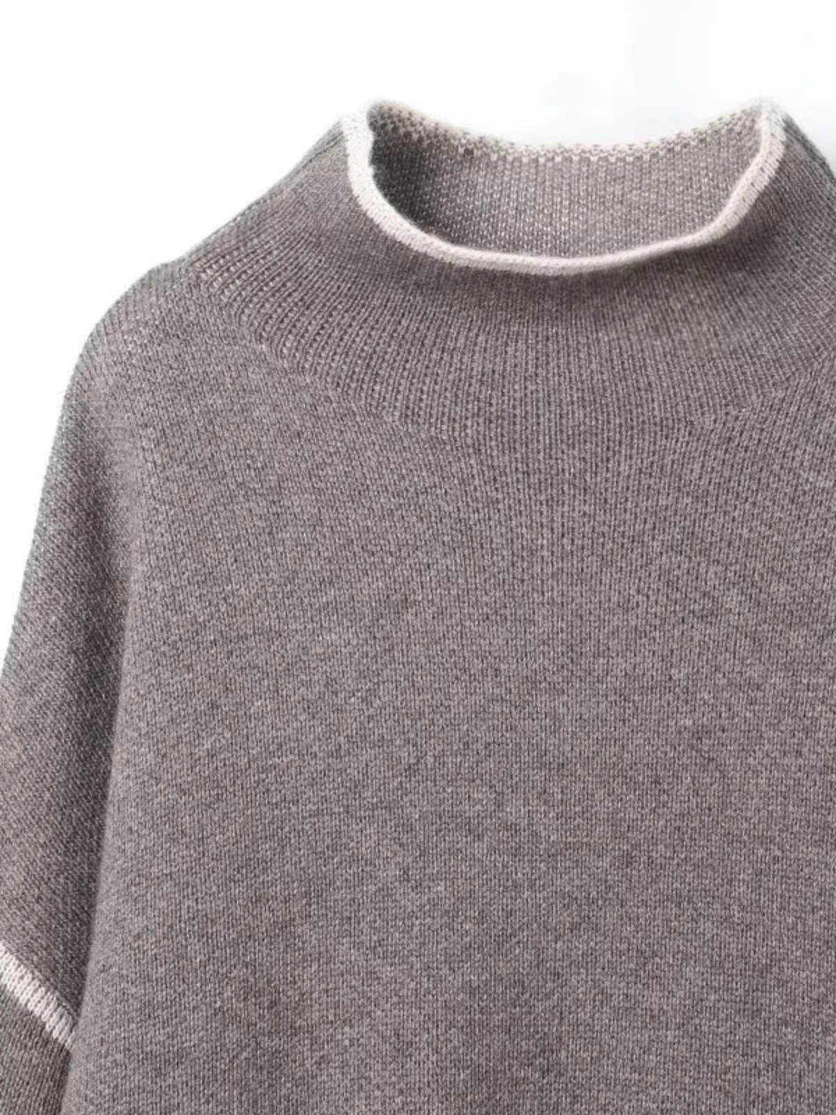 Always Chic Piping Contrast Knit Sweater