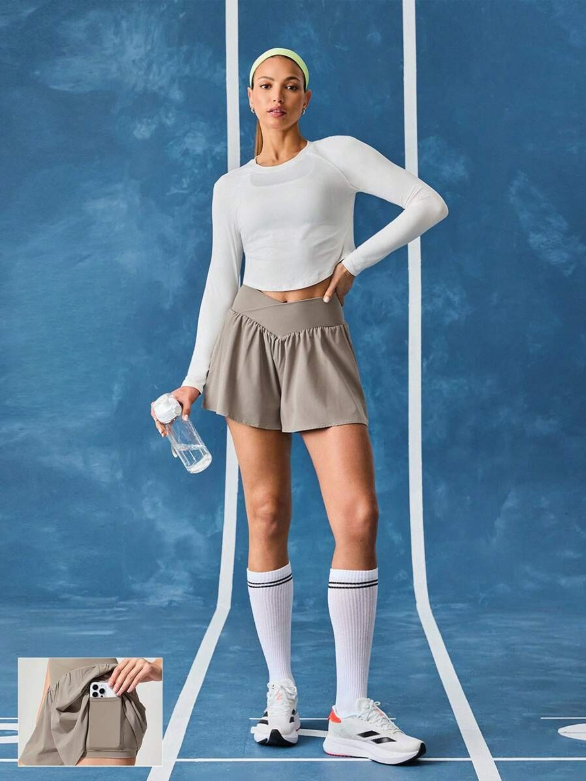 SweatProof Run Shorts Mid Waist Pockets Quick Dry