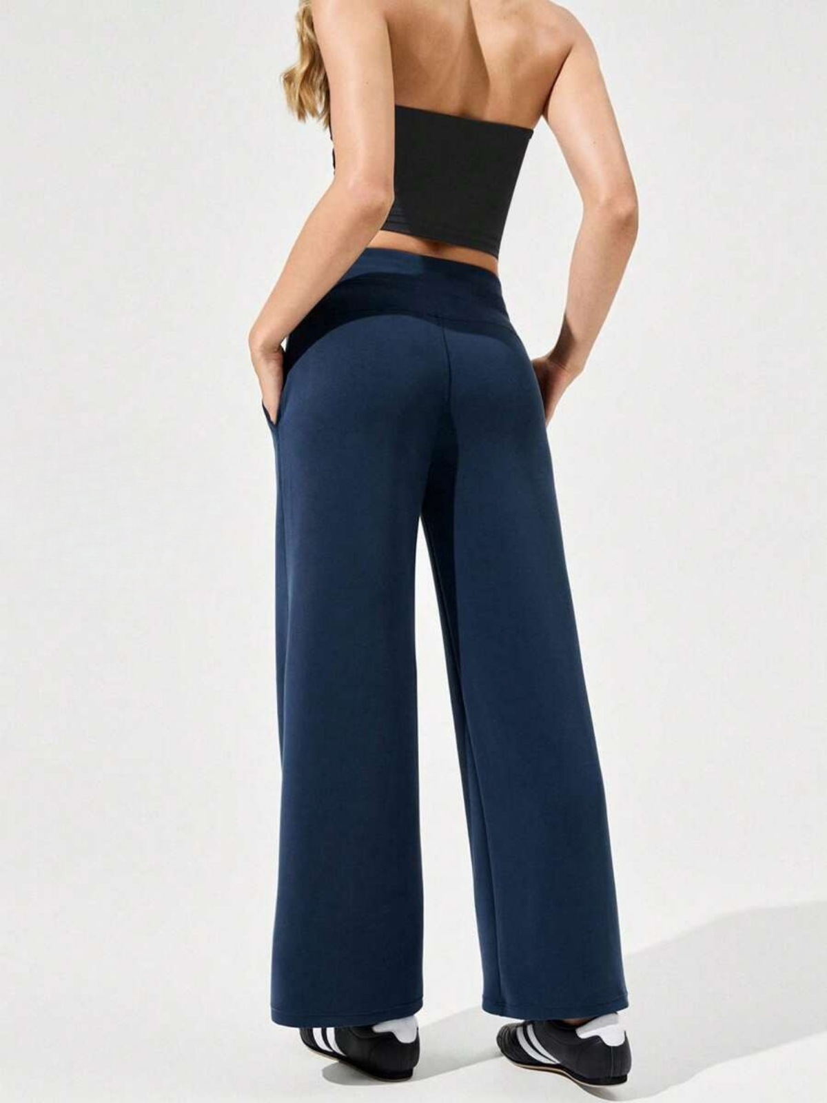 Modal Silk Wide Leg Lounge Pants High Waist With Pockets For Everyday Comfort And Style