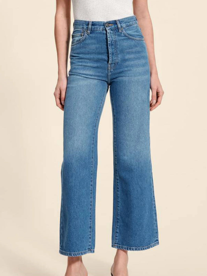 Loose High Waist Straight Leg Jeans