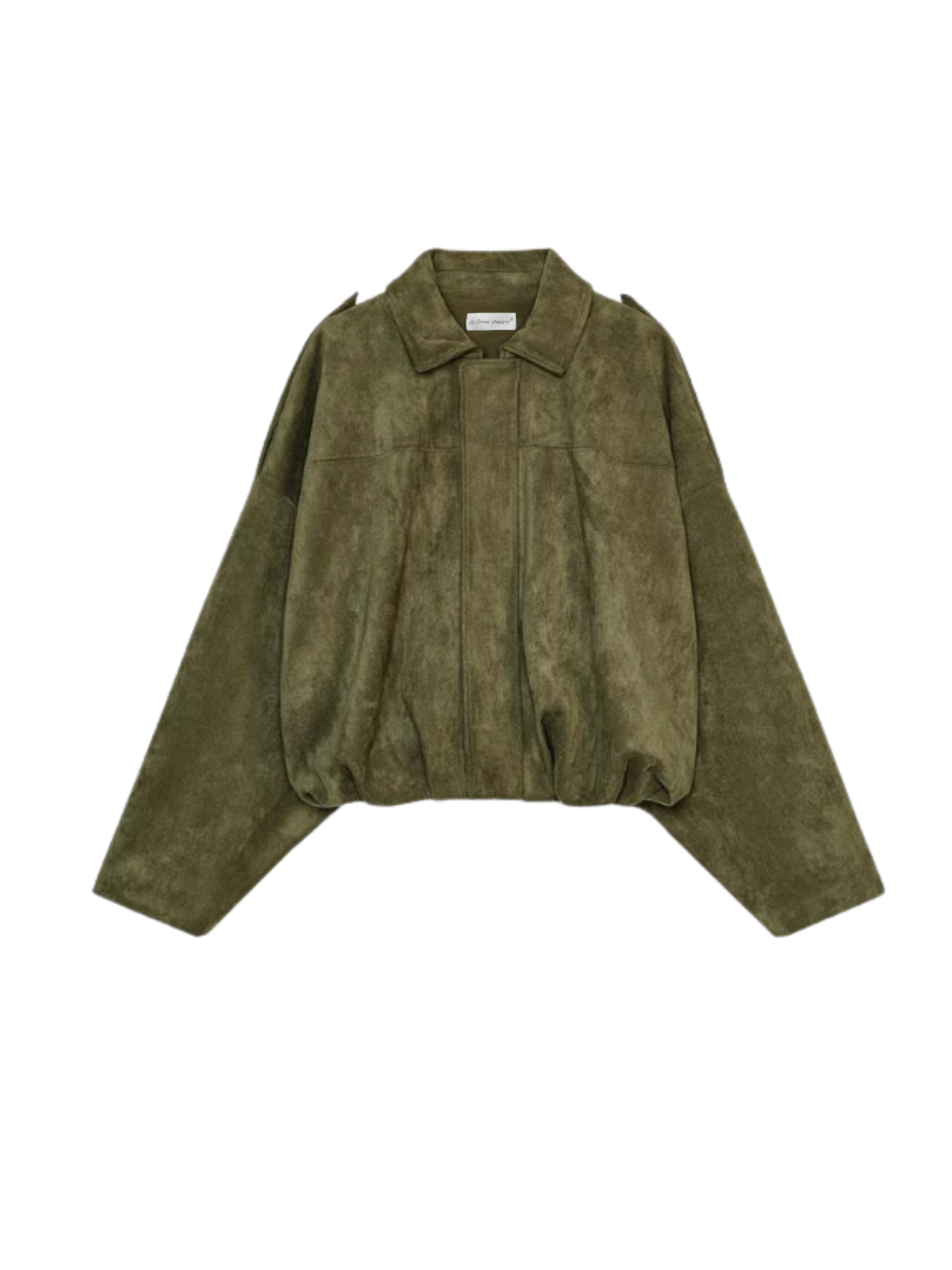 Batwing Rleeve Premium Teksturowana zamszowa kurtka pilotażowa