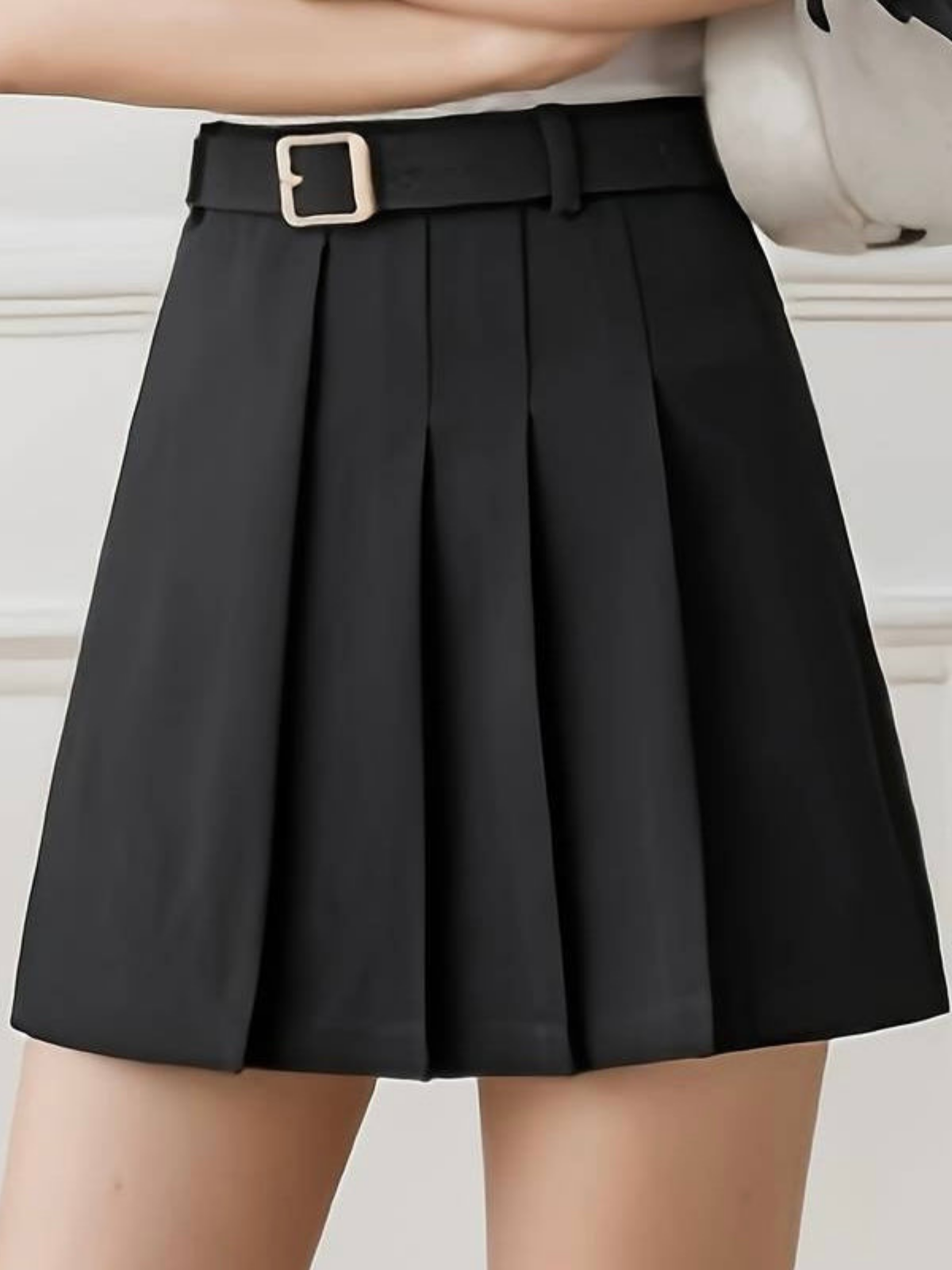 Pleated Skirt Short Skirt - LA FEMME WANDERER