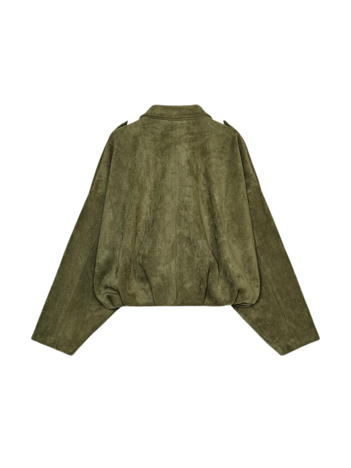 Batwing Rleeve Premium Teksturowana zamszowa kurtka pilotażowa