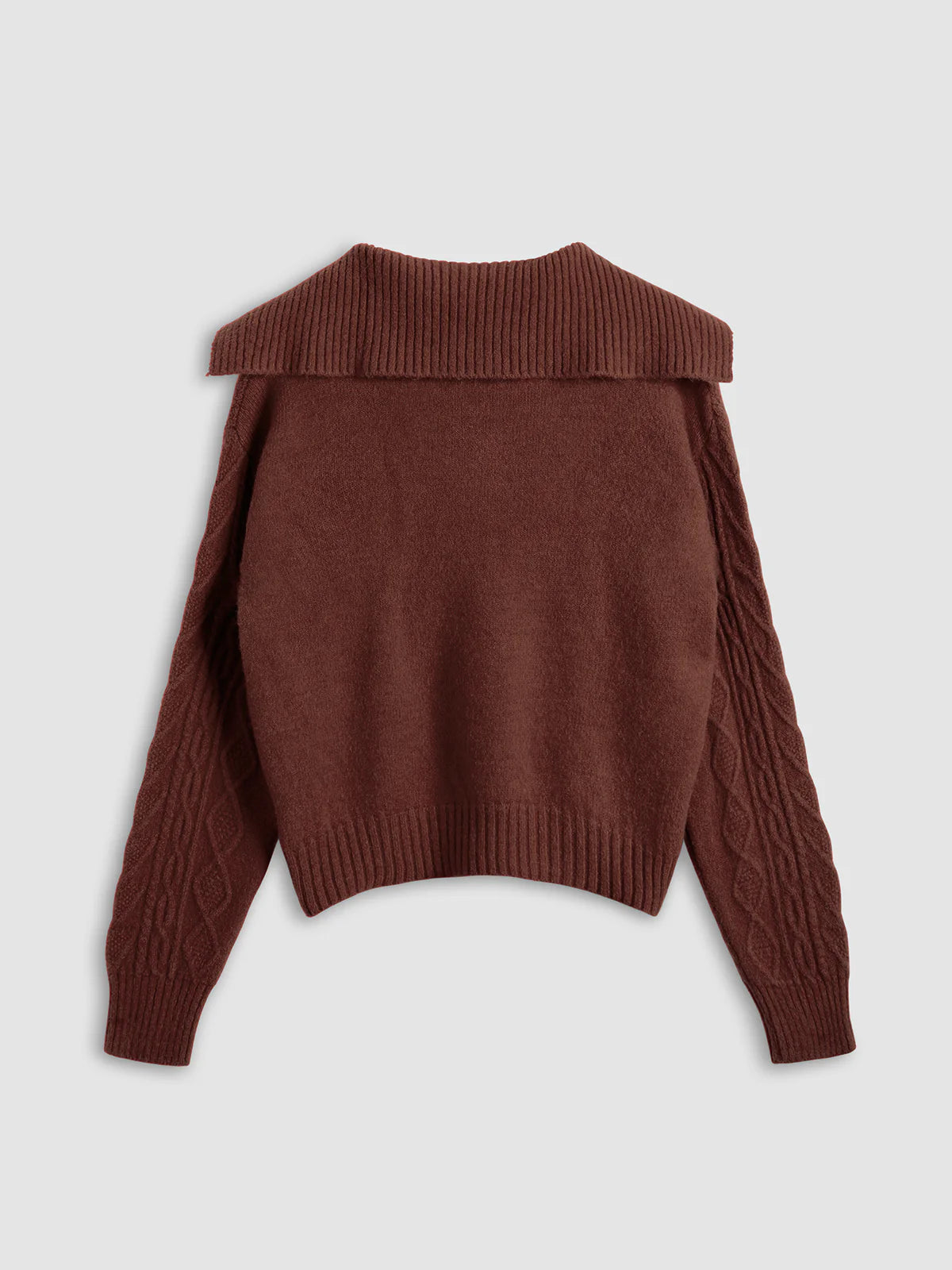 Always In Love Burgundy Knit Sweater - LA FEMME WANDERER