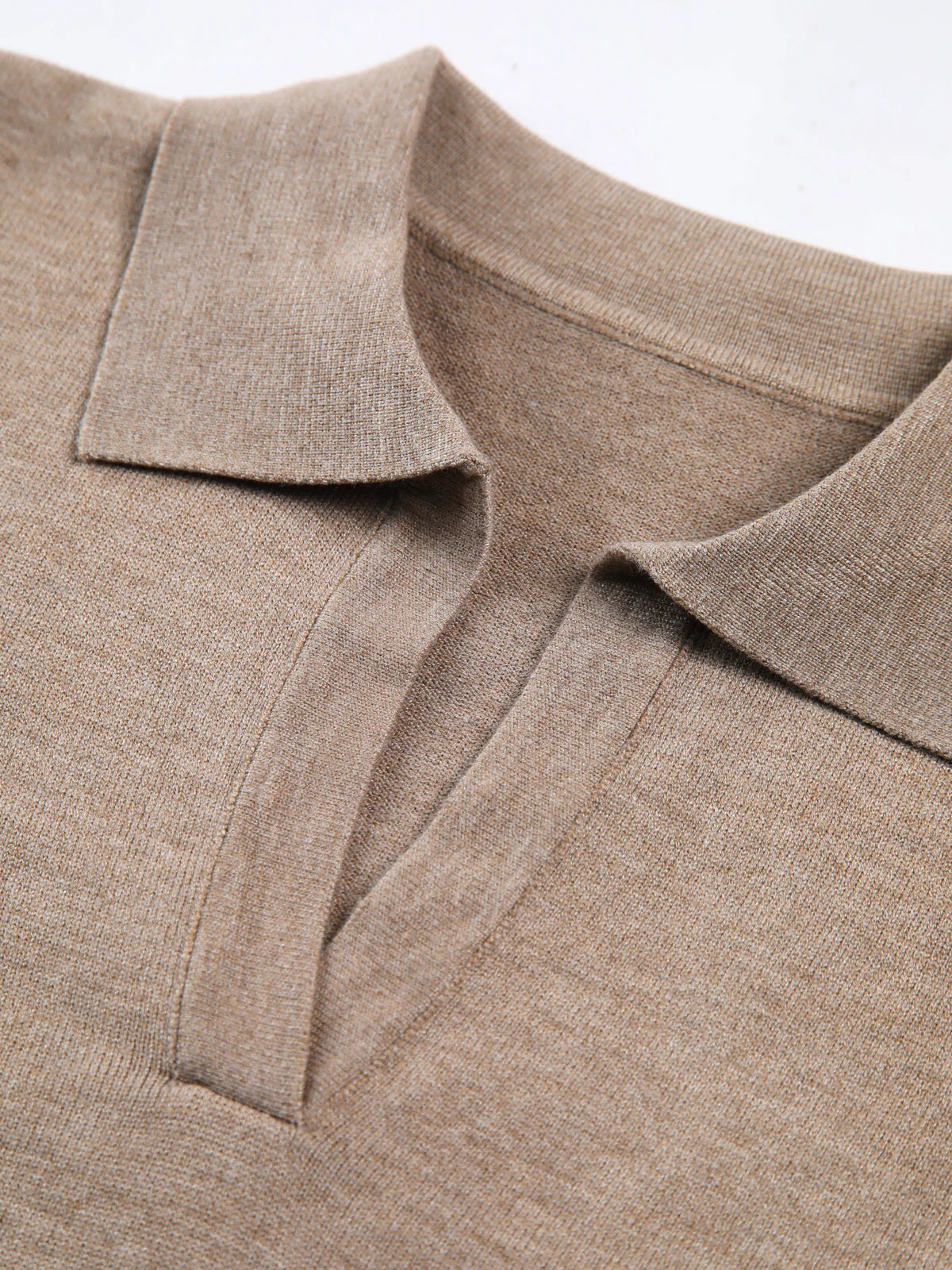 Leisure Collared Pullover Sweater - LA FEMME WANDERER