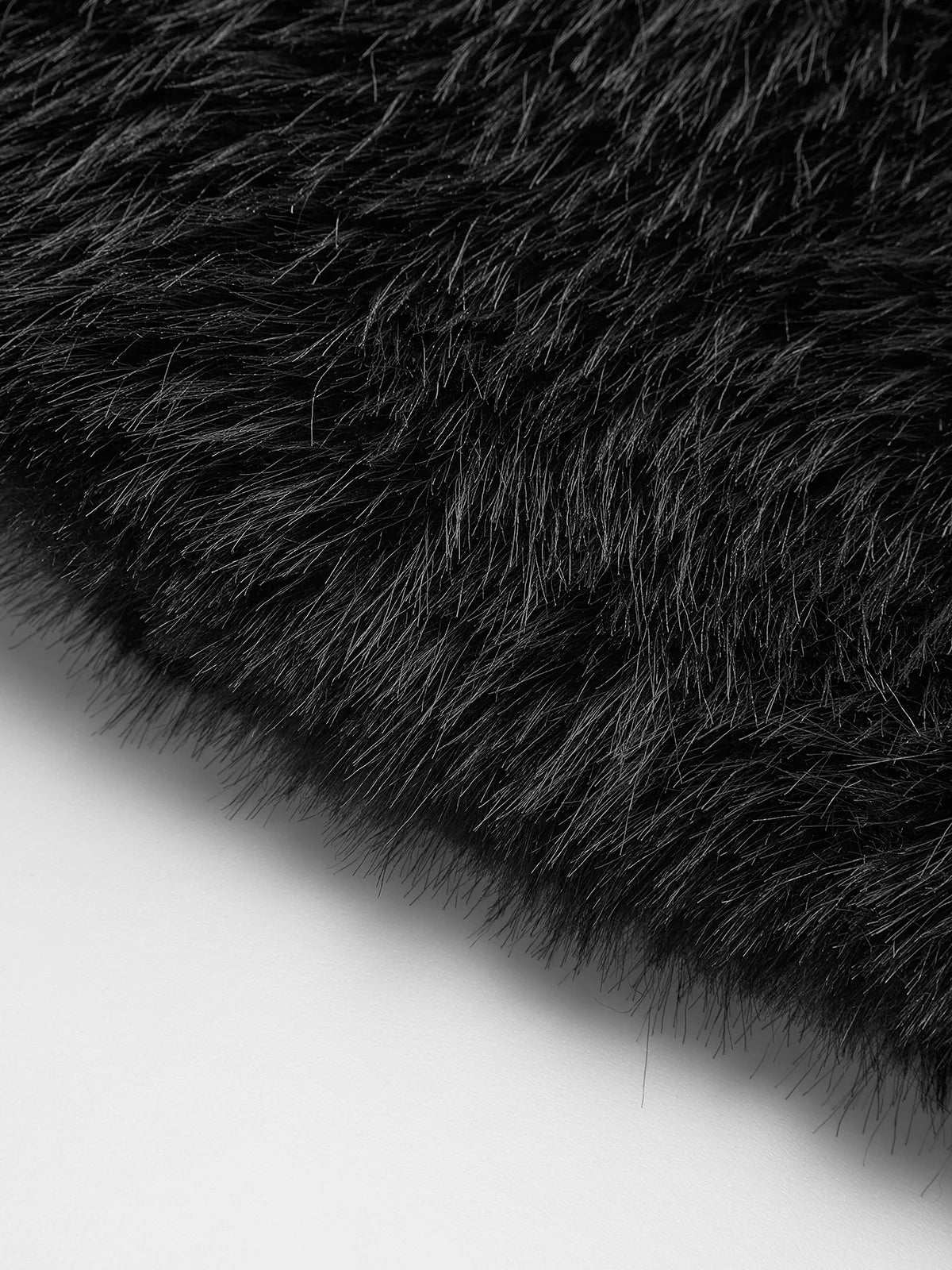 Solid Faux Fur Collar Jacket - LA FEMME WANDERER