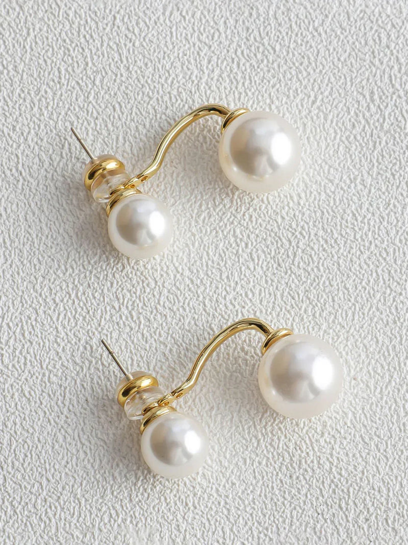 Timeless Twin Pearl Studs