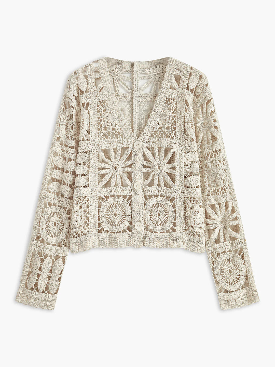 Boho Breeze Crochet Cardigan - LA FEMME WANDERER