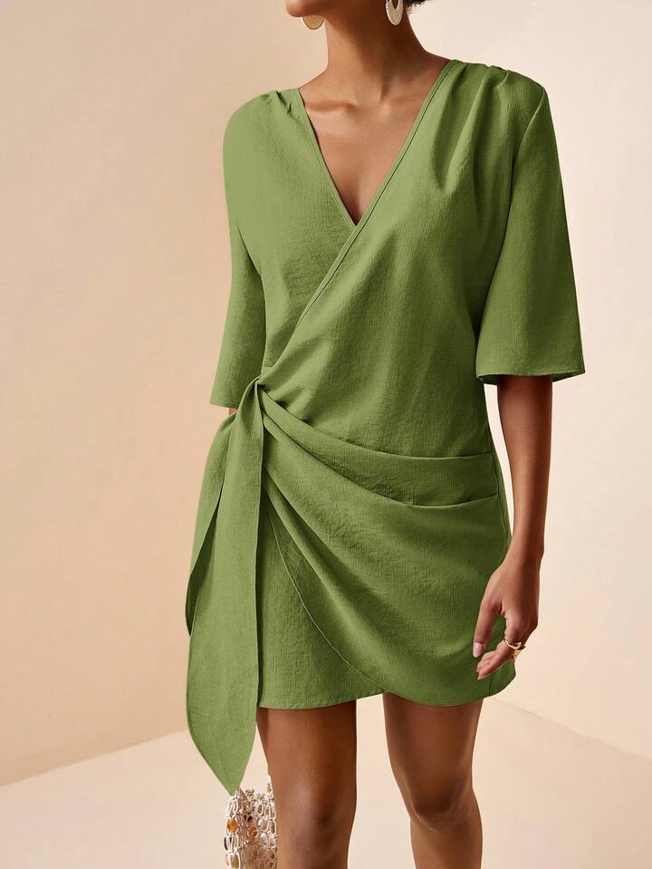 Chic Wrap Dress Designed for Effortless Summer Styling
