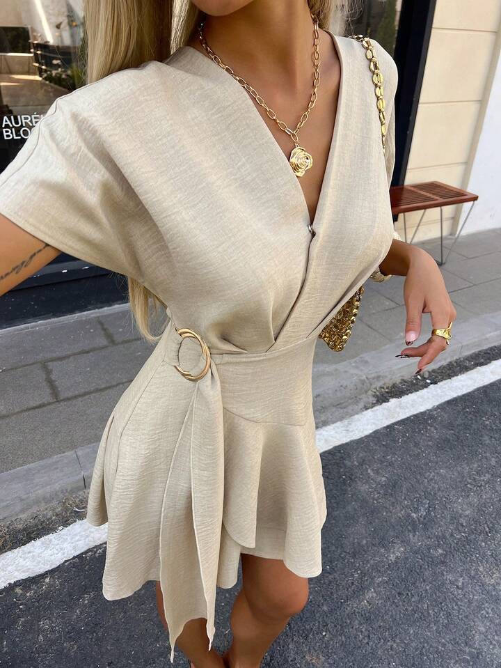 Always Elegant Timeless Wrap Dress with Soft Draped Silhouette