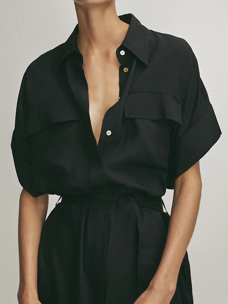 Sukienka midi Always Elegant Polo z kieszeniami i wiązaniem