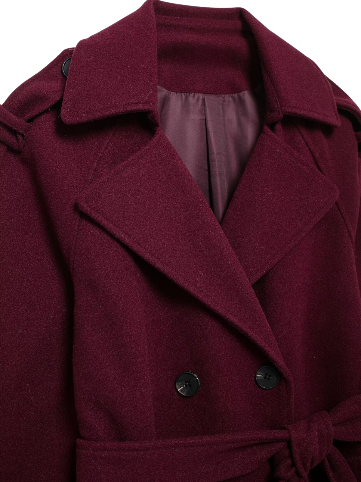 Retro Casual Double Breasted Over-Coat - LA FEMME WANDERER