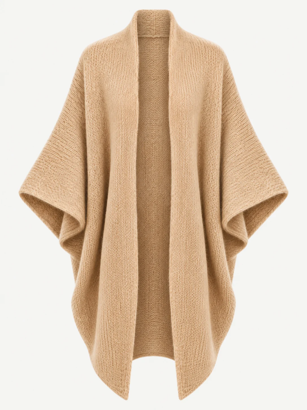 Oversized Open Front Knit Cardigan
