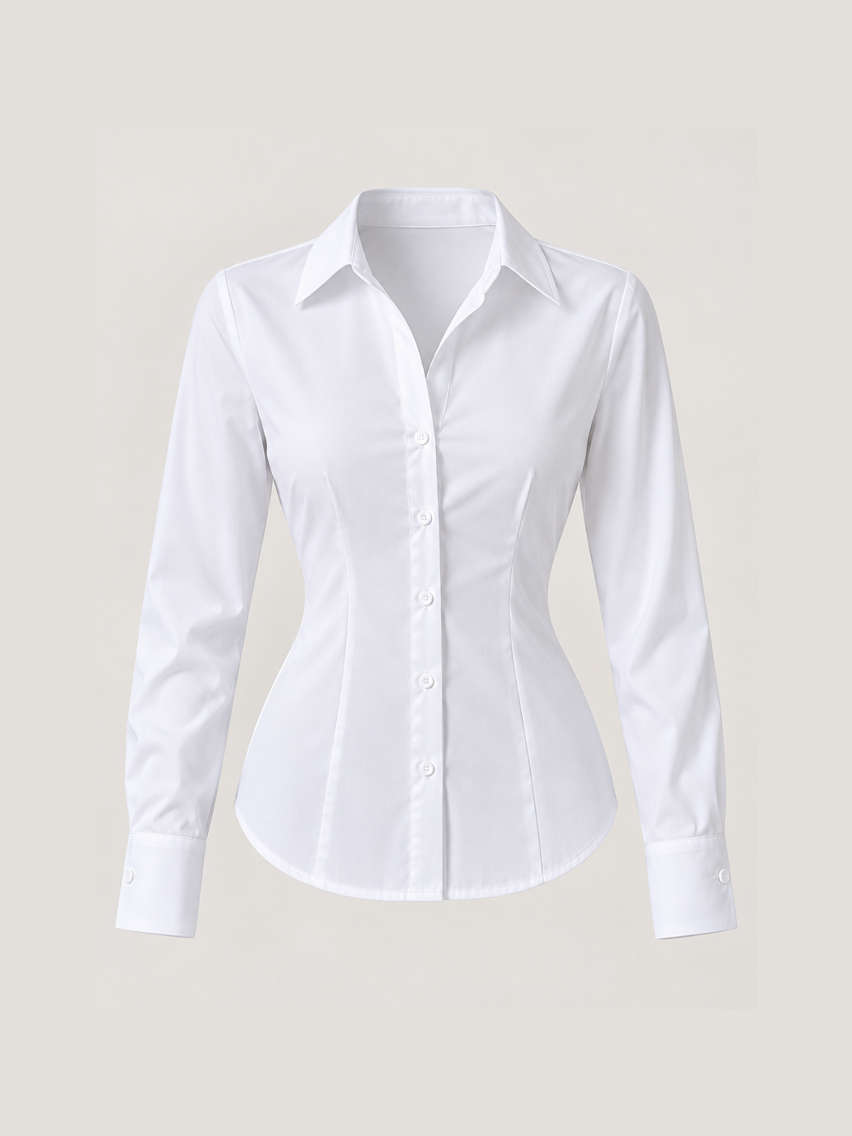 Tailored Button-Down Fitted Shirt